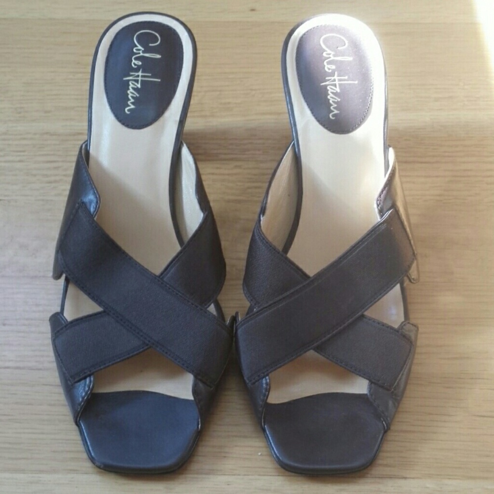 Open toe slides Cole Haan...Like New